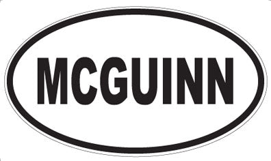 MCGUINN - Oval Sticker