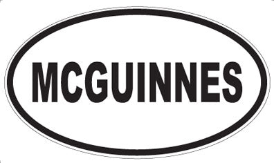 MCGUINNES - Oval Magnet
