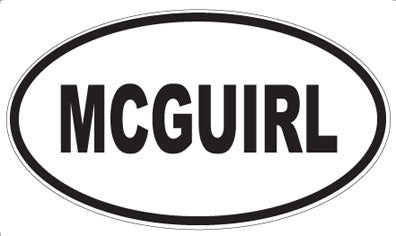 MCGUIRL - Oval Magnet