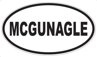 MCGUNAGLE - Oval Sticker