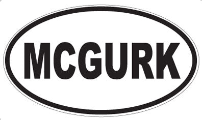 MCGURK - Oval Magnet
