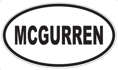 MCGURREN - Oval Sticker