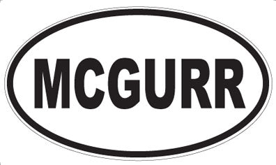 MCGURR - Oval Magnet