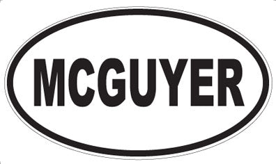 MCGUYER - Oval Magnet