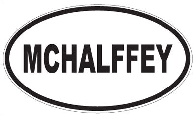 MCHALFFEY - Oval Magnet
