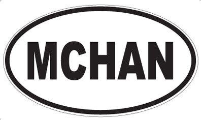 MCHAN - Oval Sticker