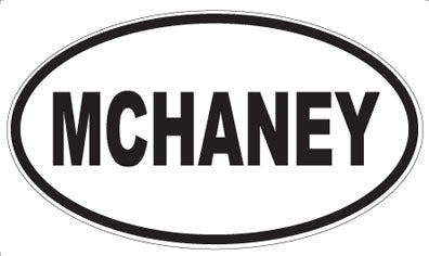 MCHANEY - Oval Sticker