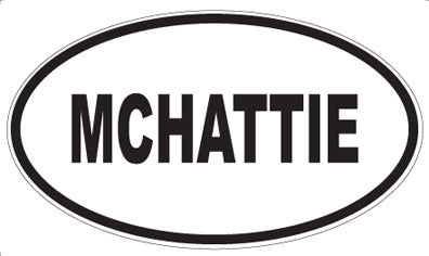 MCHATTIE - Oval Magnet