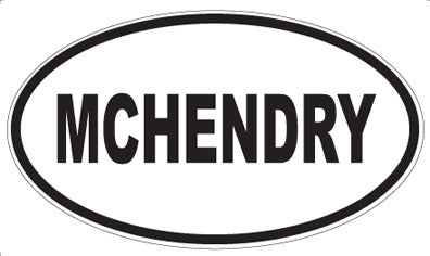 MCHENDRY - Oval Sticker
