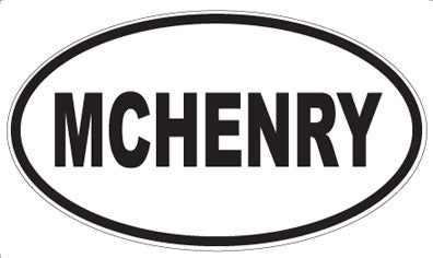 MCHENRY - Oval Sticker