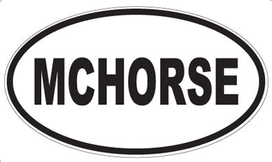 MCHORSE - Oval Sticker