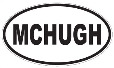 MCHUGH - Oval Sticker