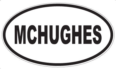 MCHUGHES - Oval Sticker