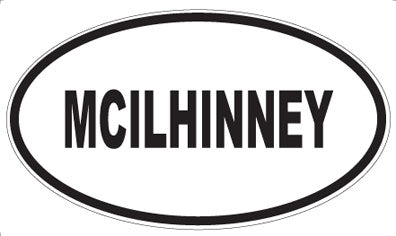 MCILHINNEY - Oval Sticker