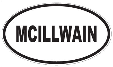MCILLWAIN - Oval Magnet