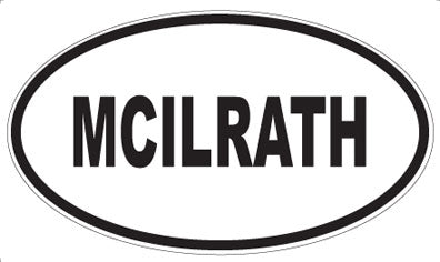 MCILRATH - Oval Magnet