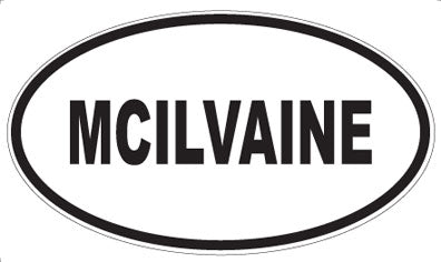 MCILVAINE - Oval Sticker