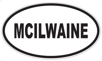 MCILWAINE - Oval Magnet