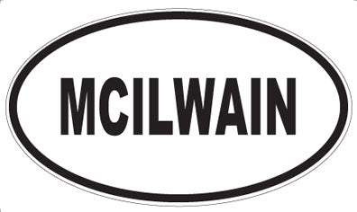 MCILWAIN - Oval Magnet
