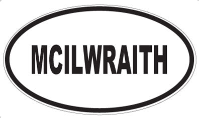 MCILWRAITH - Oval Sticker
