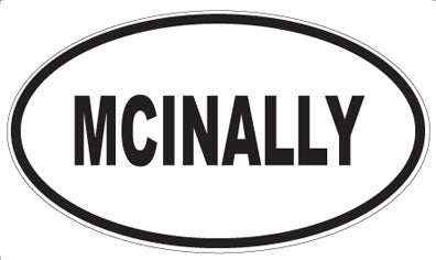 MCINALLY - Oval Sticker