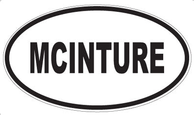 MCINTURE - Oval Sticker