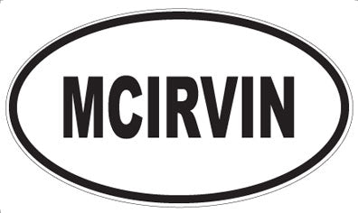 MCIRVIN - Oval Magnet
