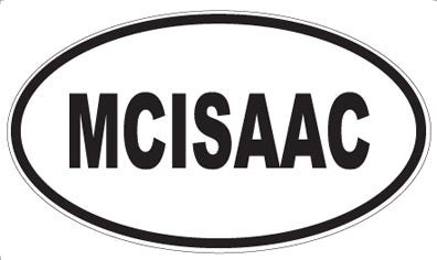 MCISAAC - Oval Sticker