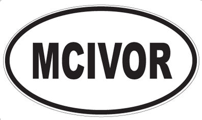 MCIVOR - Oval Magnet