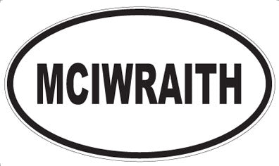 MCIWRAITH - Oval Sticker