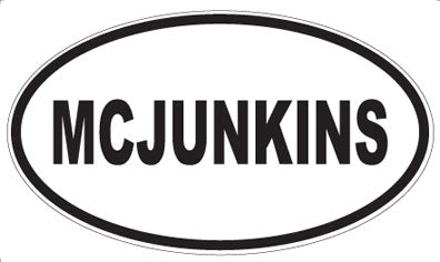 MCJUNKINS - Oval Magnet