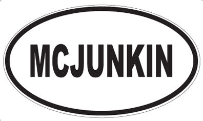 MCJUNKIN - Oval Magnet