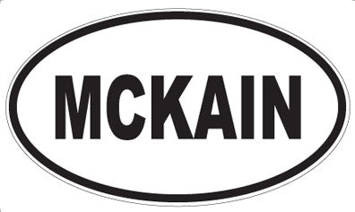MCKAIN - Oval Magnet