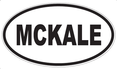 MCKALE - Oval Magnet