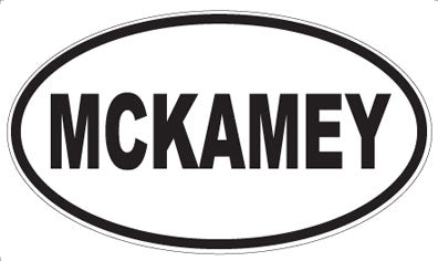 MCKAMEY - Oval Sticker