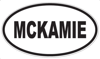 MCKAMIE - Oval Magnet