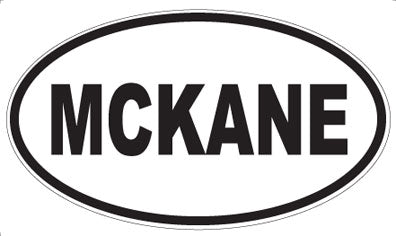 MCKANE - Oval Sticker