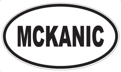 MCKANIC - Oval Sticker