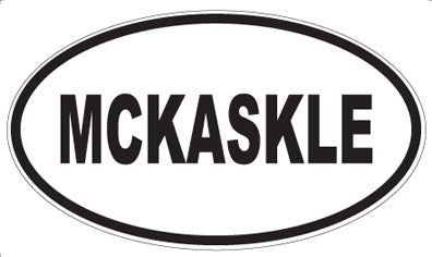 MCKASKLE - Oval Sticker