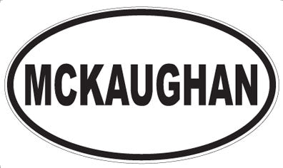 MCKAUGHAN - Oval Sticker