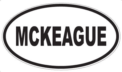 MCKEAGUE - Oval Sticker
