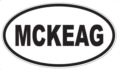 MCKEAG - Oval Magnet