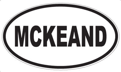 MCKEAND - Oval Magnet