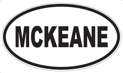MCKEANE - Oval Sticker