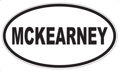 MCKEARNEY - Oval Magnet
