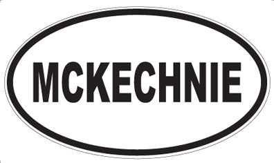 MCKECHNIE - Oval Magnet