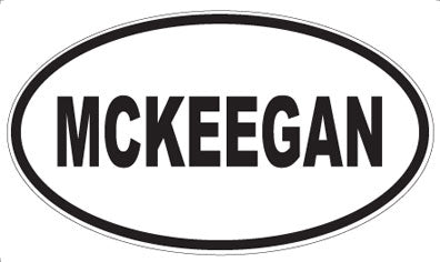 MCKEEGAN - Oval Sticker