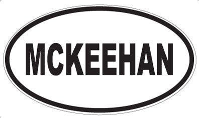 MCKEEHAN - Oval Sticker