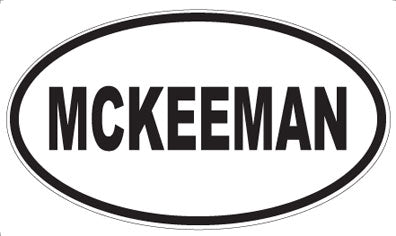 MCKEEMAN - Oval Magnet