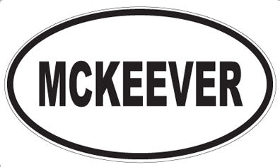 MCKEEVER - Oval Magnet